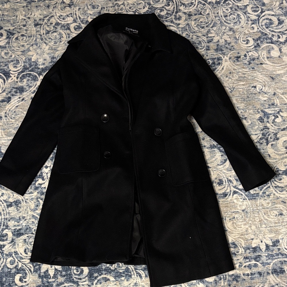 Elegant Black Trench Coat